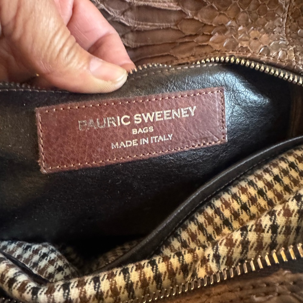 PAURIC SWEENEY Brown Leather Handbag - Picture 7 of 9